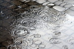 A mild drizzle is great for helping you break-in your leather jacket. Be careful that it is not raining heavily or it could damage the leather.